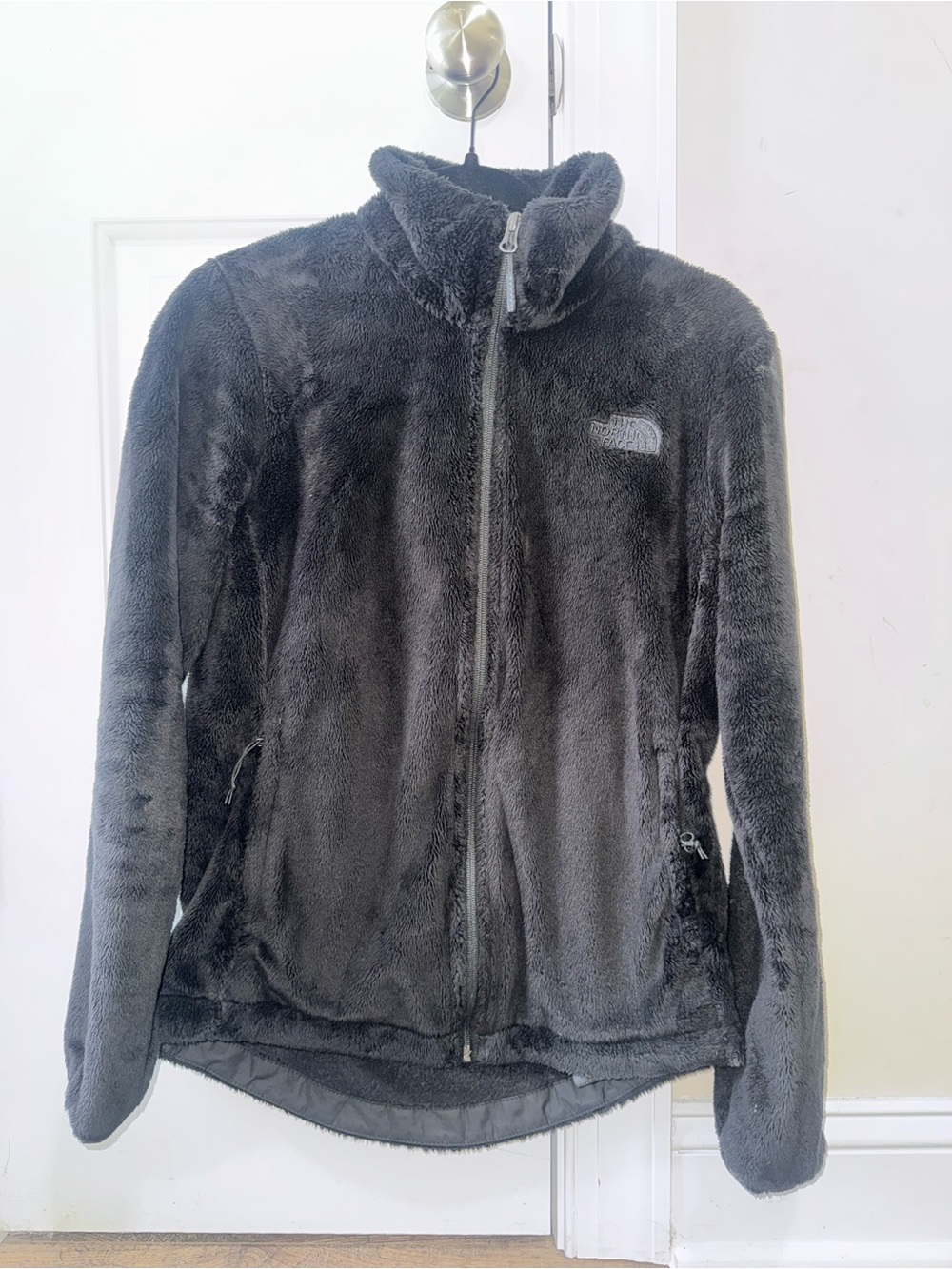 The North Face Women's Black Teddy Fleece Jacket - Plush Full Zip